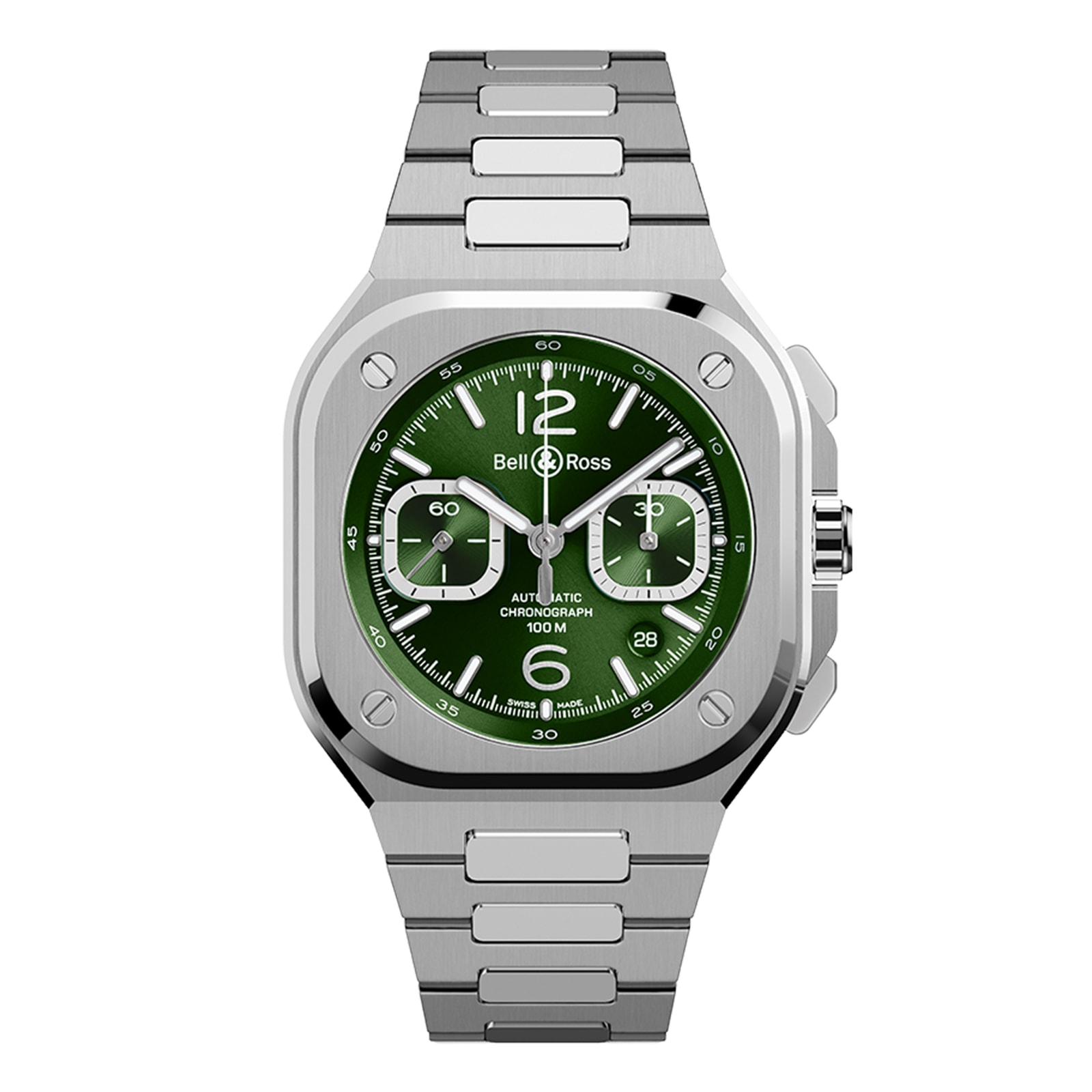 Bell & Ross BR 05 CHRONO GREEN STEEL 42MM