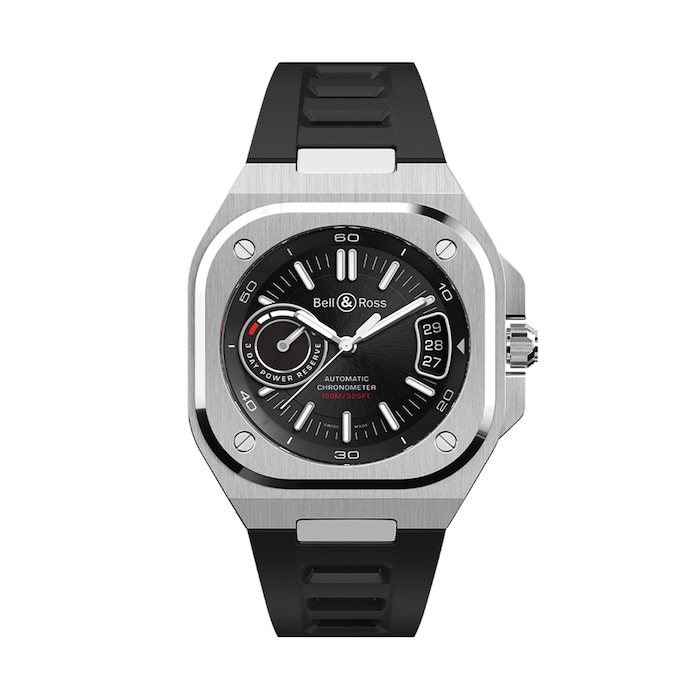 Bell & Ross BR X5 Black Steel 41mm Mens Watch Black