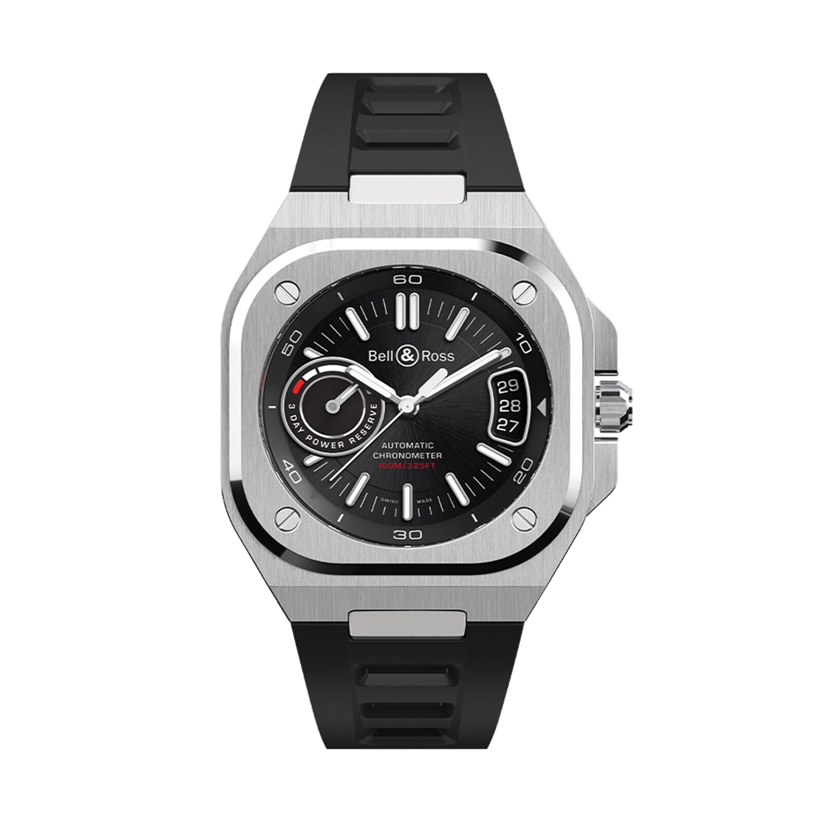 Bell & Ross BR X5 Black Steel 41mm Mens Watch Black Bell & Ross BR X5 Black Steel 41mm Mens Watch Black