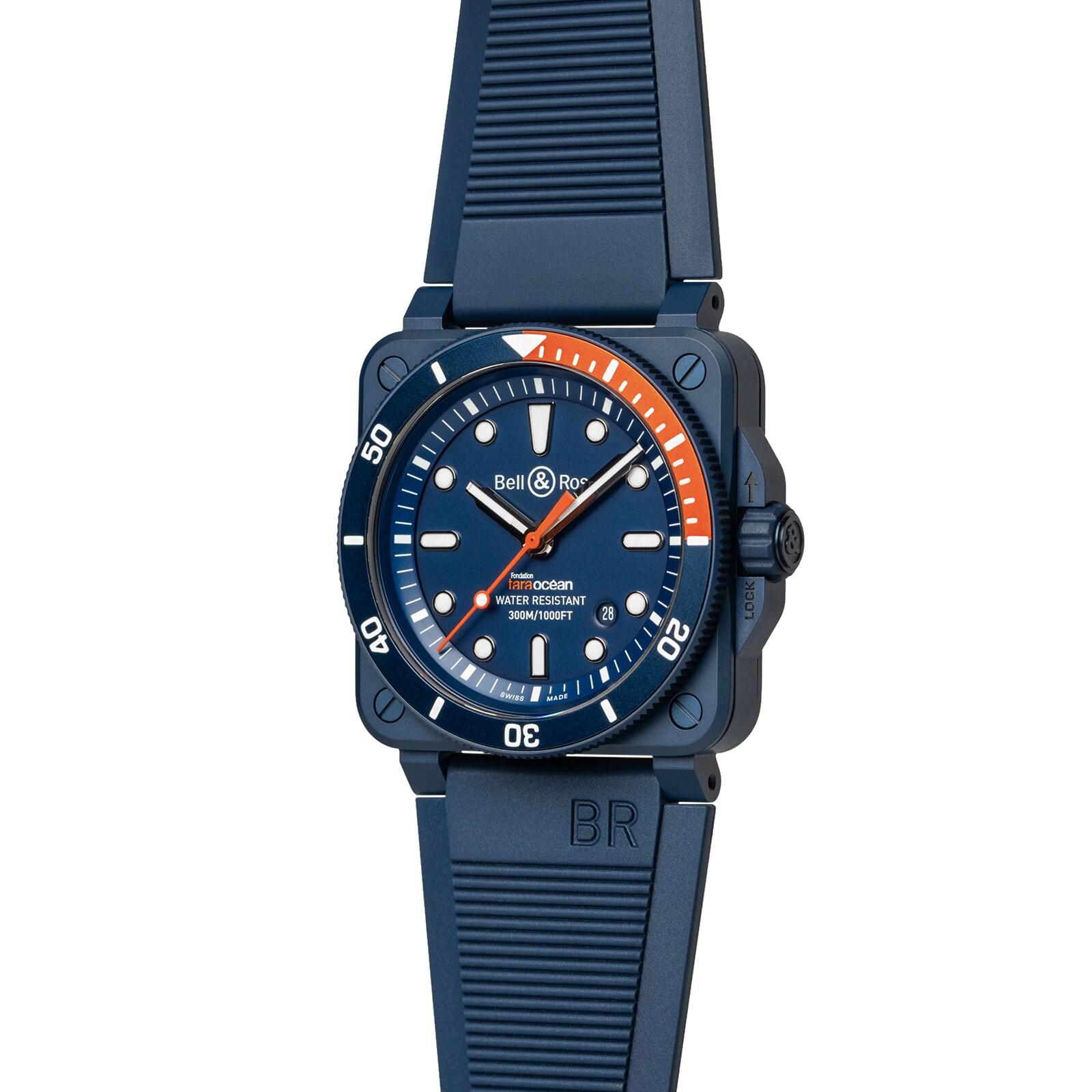Bell & Ross BR 03-92 Diver Tara 42mm Limited Edition Mens Watch Blue Bell & Ross BR 03-92 Diver Tara 42mm Limited Edition Mens Watch Blue