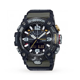 Casio Mudmaster Carbon Core Bluetooth Army Green Gents Watch