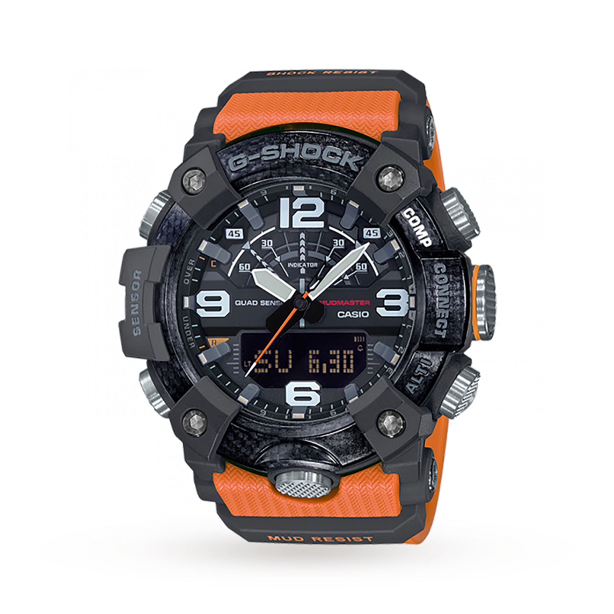 Casio G-SHOCK Mudmaster Carbon Core Bluetooth Orange Gents Watch Casio G-SHOCK Mudmaster Carbon Core Bluetooth Orange Gents Watch
