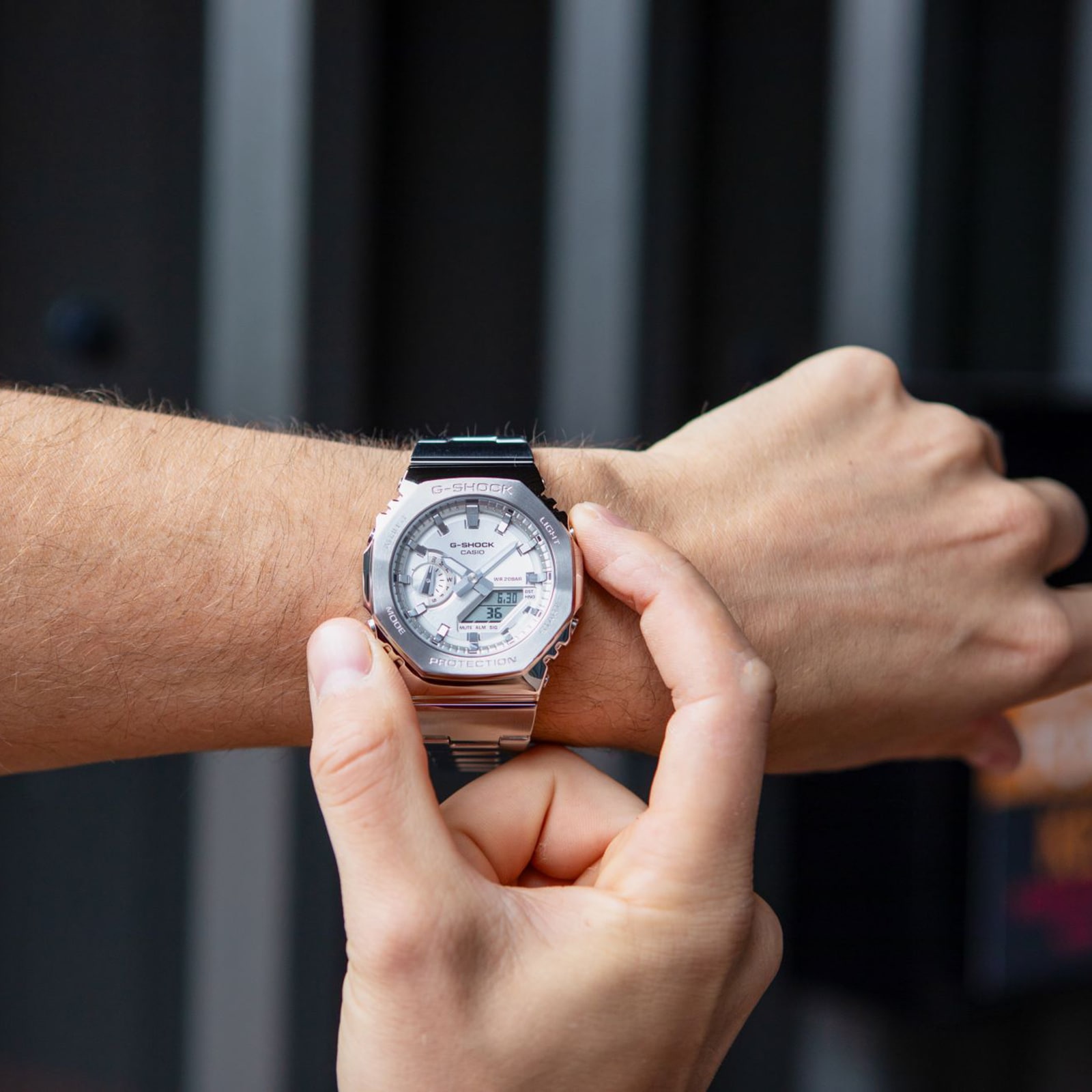 Casio G-SHOCK Central Cee Exclusive 49.5mm Mens Watch Silver