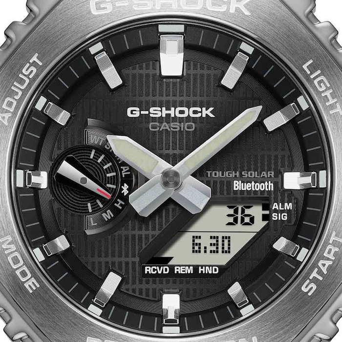 Casio G-SHOCK Metal Covered 2100 Bluetooth and Solar 49.5mm Mens Watch Black