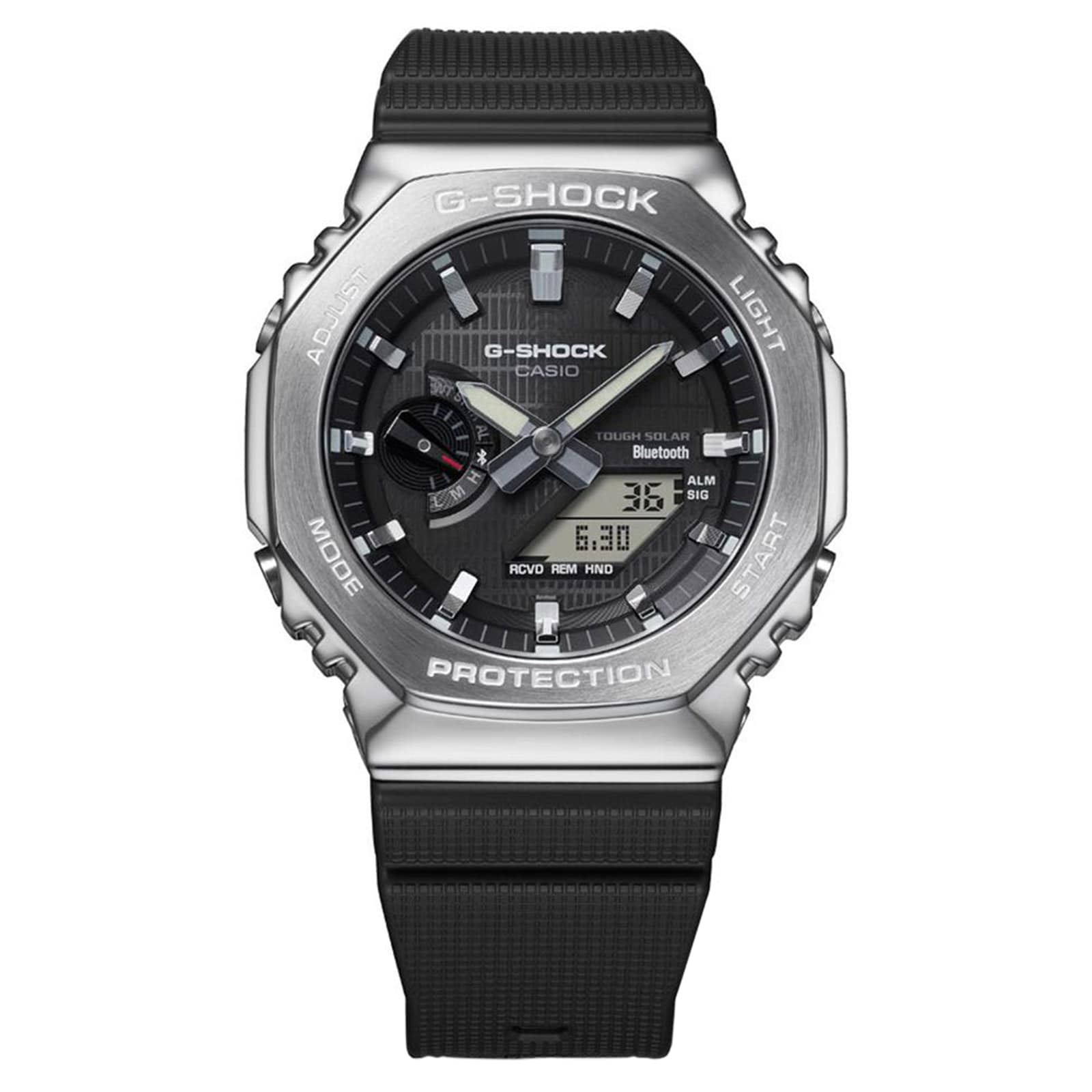 Casio G-SHOCK Metal Covered 2100 Bluetooth and Solar 49.5mm Mens Watch Black Casio G-SHOCK Metal Covered 2100 Bluetooth and Solar 49.5mm Mens Watch Black