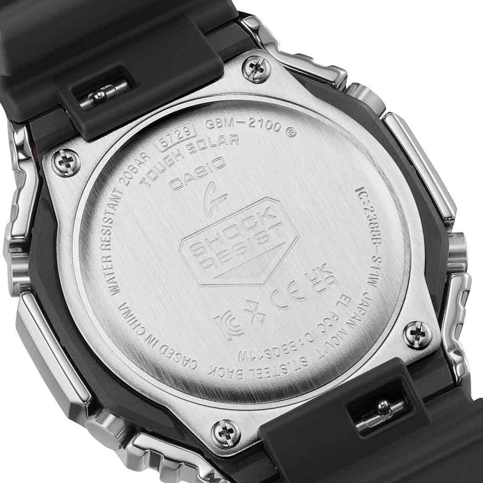 Casio G-SHOCK Metal Covered 2100 Bluetooth and Solar 49.5mm Mens Watch Black Casio G-SHOCK Metal Covered 2100 Bluetooth and Solar 49.5mm Mens Watch Black