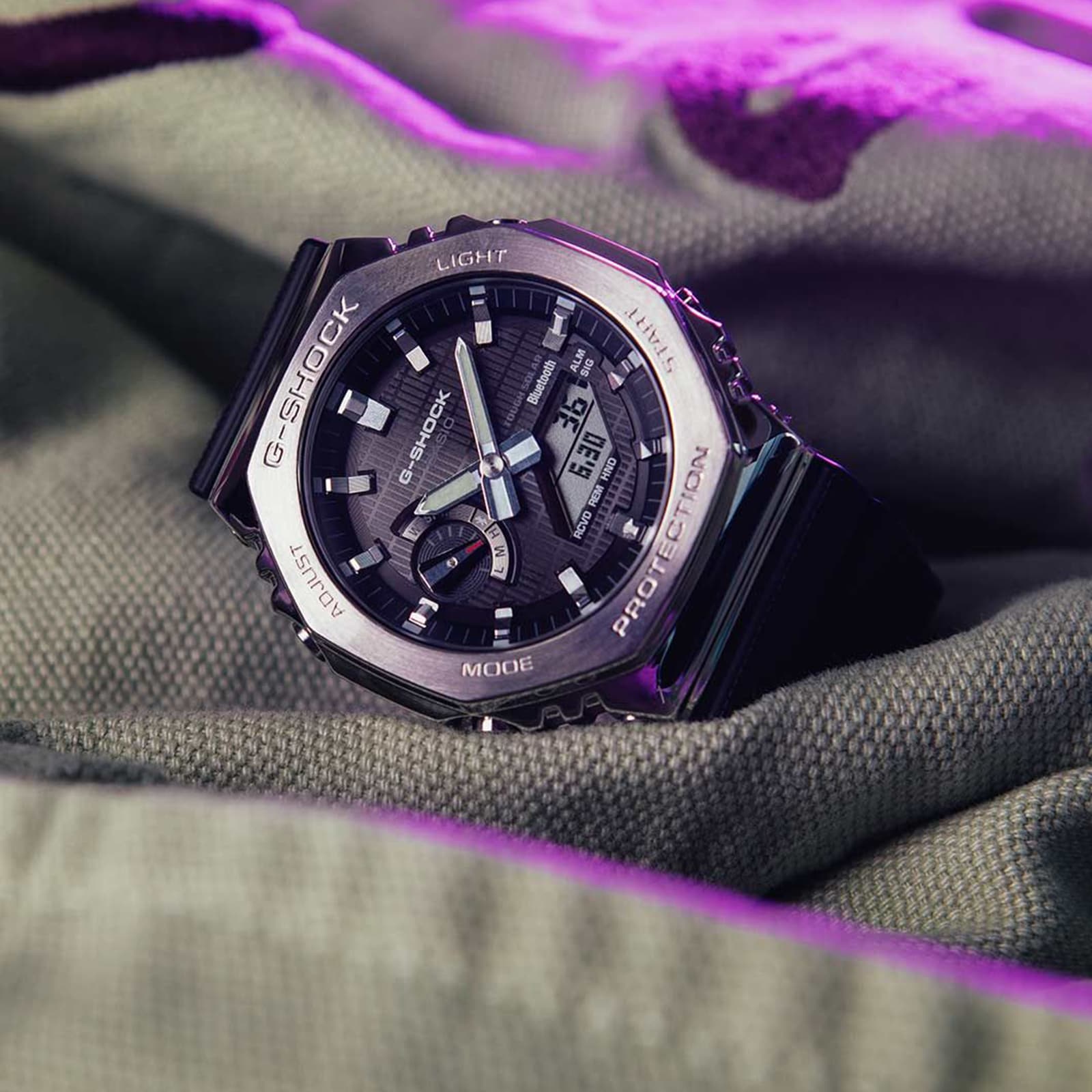 Casio G-SHOCK Metal Covered 2100 Bluetooth and Solar 49.5mm Mens Watch Black Casio G-SHOCK Metal Covered 2100 Bluetooth and Solar 49.5mm Mens Watch Black