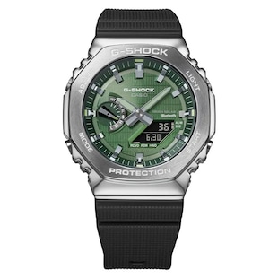 Casio G-SHOCK Metal Covered 2100 Bluetooth and Solar 49.5mm Mens Watch Green