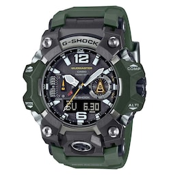 17050948 - G-SHOCK Mudmaster 58.5mm Mens Watch Green Resin Strap