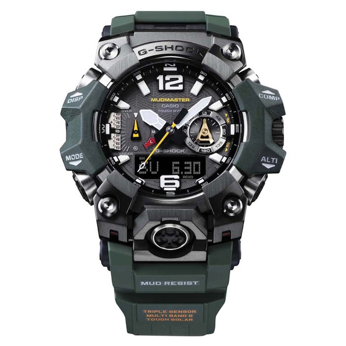 Casio G-SHOCK Mudmaster 58.5mm Mens Watch Green Resin Strap