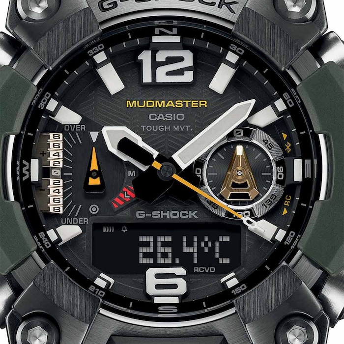 Casio G-SHOCK Mudmaster 58.5mm Mens Watch Green Resin Strap