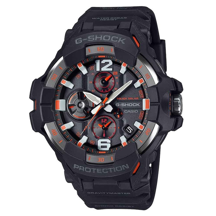 Casio G-SHOCK Gravitymaster 59mm Mens Watch Black/Orange