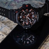 Casio G-SHOCK Gravitymaster 59mm Mens Watch Black/Orange