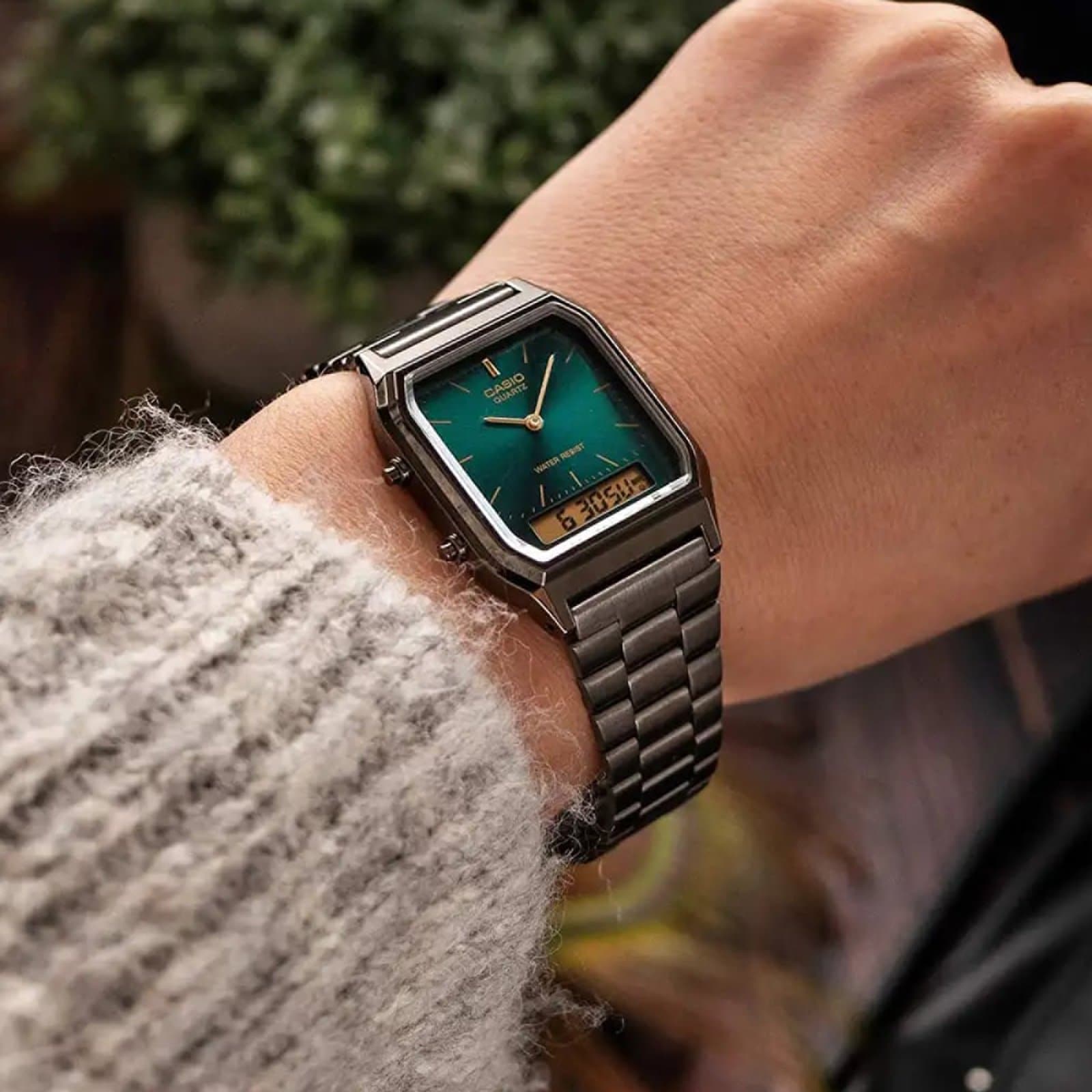 Casio Vintage Dual Display 30mm Unisex Watch Green