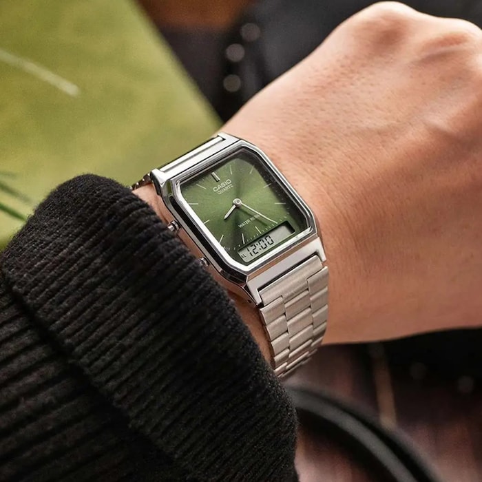 Casio Vintage Collection 38.8mm X 29.8mm Unisex Watch Green