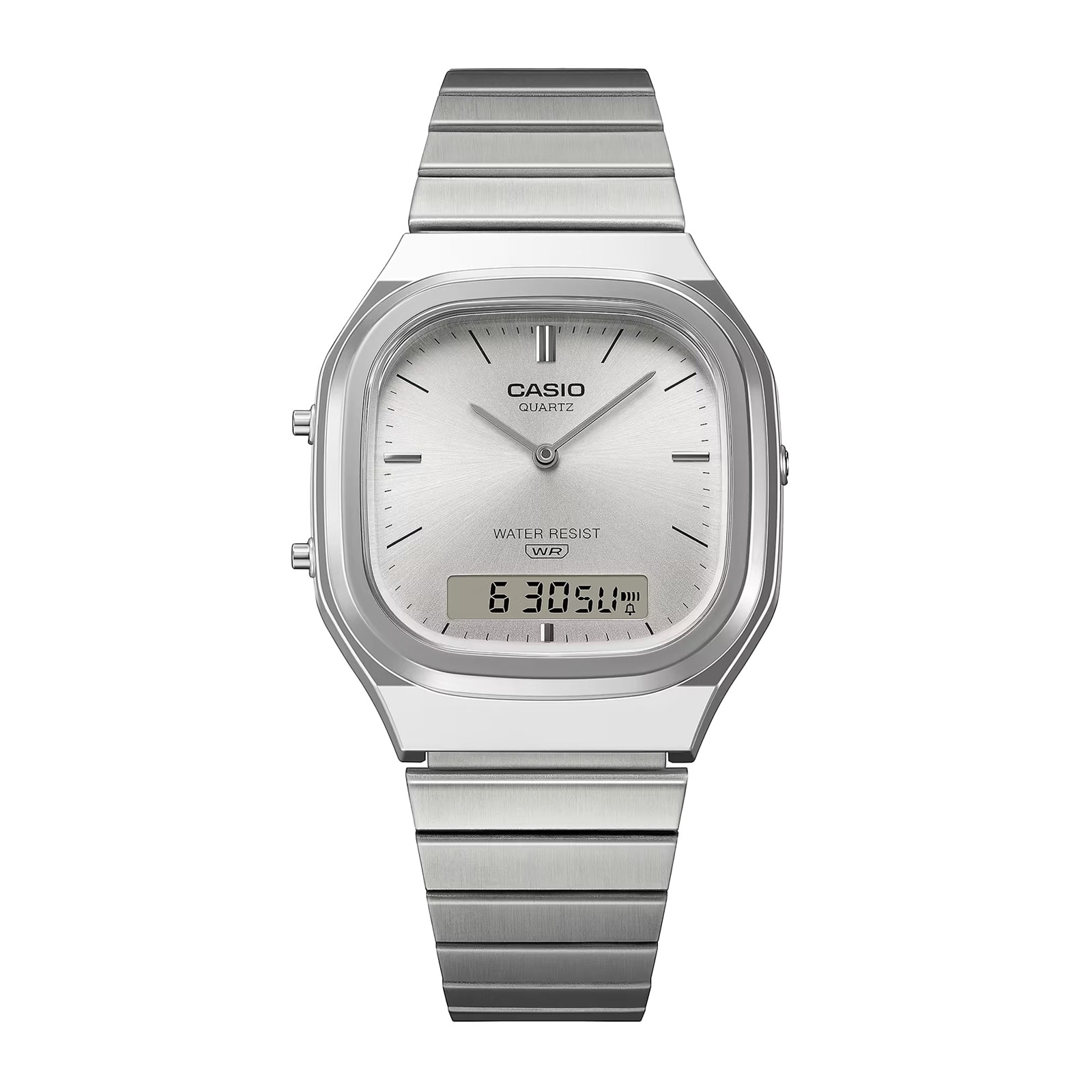 Casio Vintage 40.9mm X 35.8mm Unisex Watch Silver Casio Vintage 40.9mm X 35.8mm Unisex Watch Silver