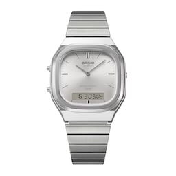17051001 - Vintage 40.9mm X 35.8mm Unisex Watch Silver
