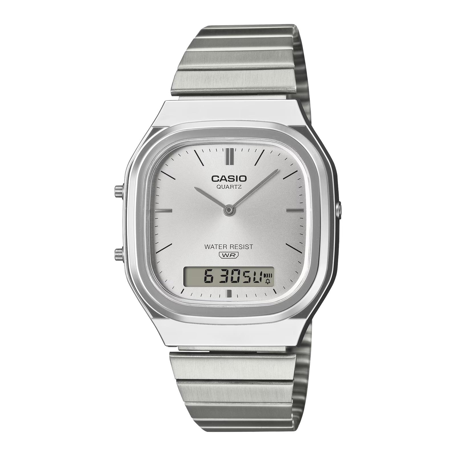 Casio Vintage 40.9mm X 35.8mm Unisex Watch Silver Casio Vintage 40.9mm X 35.8mm Unisex Watch Silver