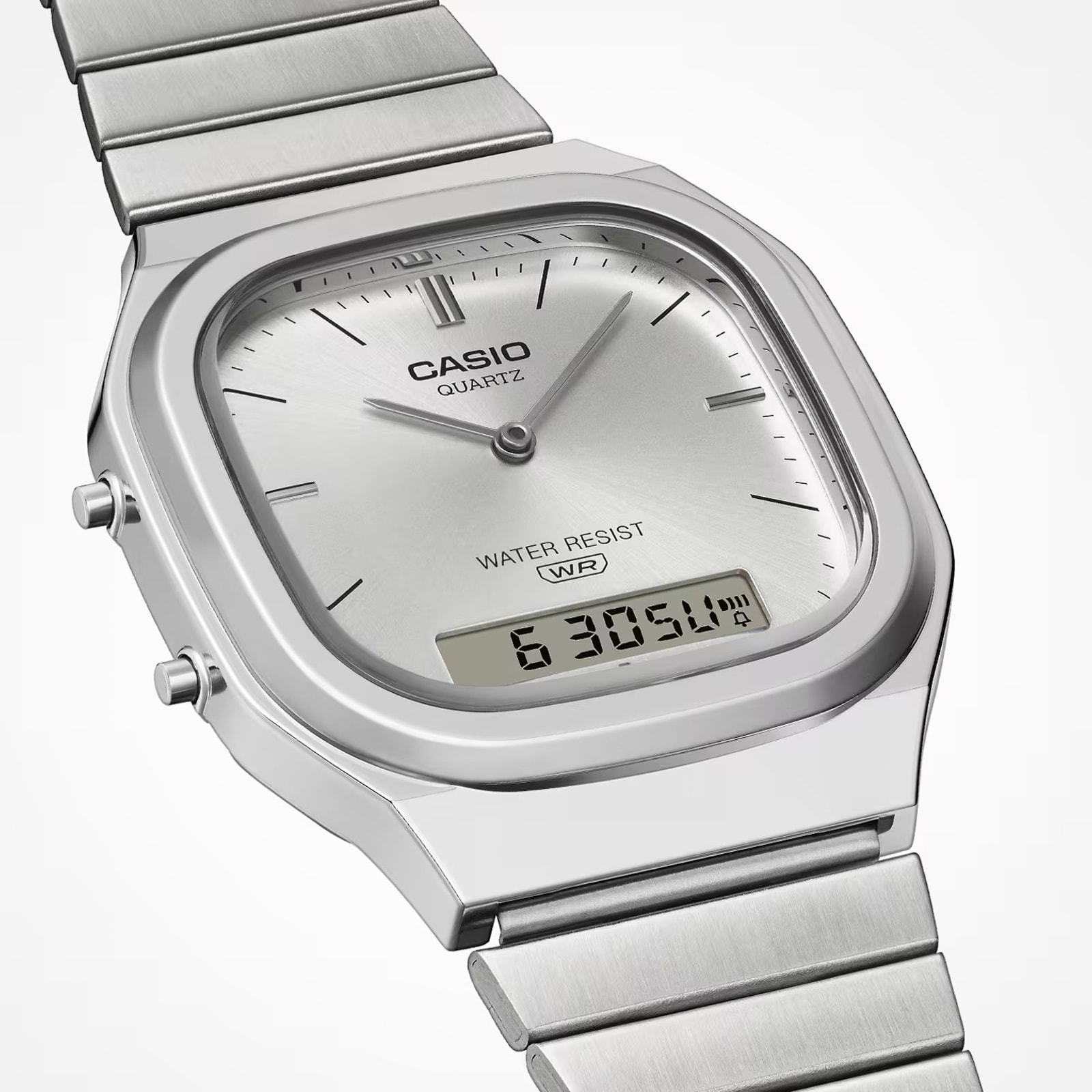 Casio Vintage 40.9mm X 35.8mm Unisex Watch Silver Casio Vintage 40.9mm X 35.8mm Unisex Watch Silver