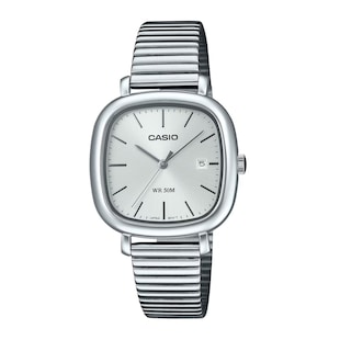 Casio Standard Quartz 37mm X 30mm Unisex Watch Silver