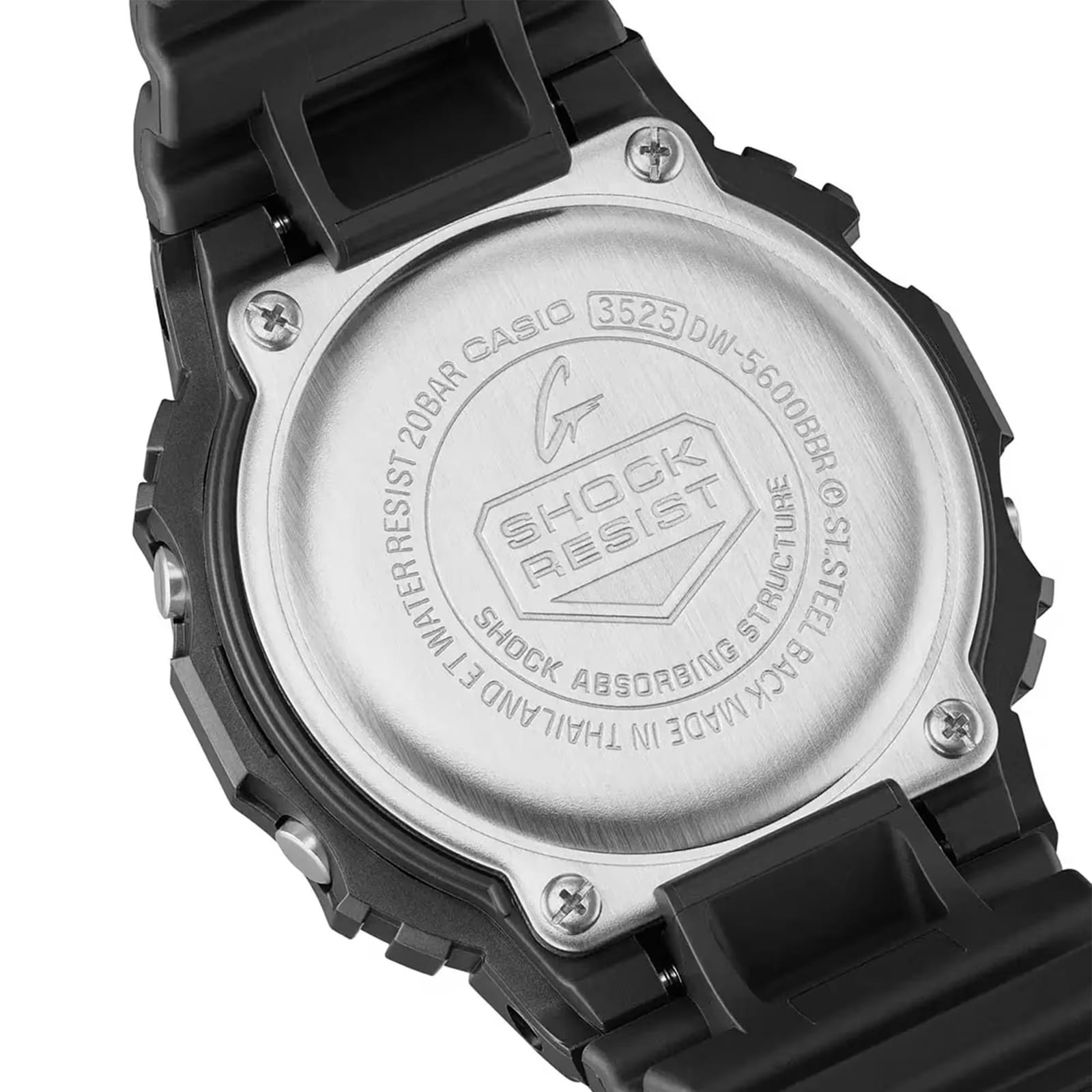 Casio G-SHOCK 5600 Series Quartz 49mm X 43mm Mens Watch Red