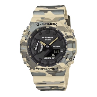 Casio G-SHOCK Analogue Digital 2100 Series 45.4mm Mens Watch Camo Green Casio G-SHOCK Analogue Digital 2100 Series 45.4mm Mens Watch Camo Green