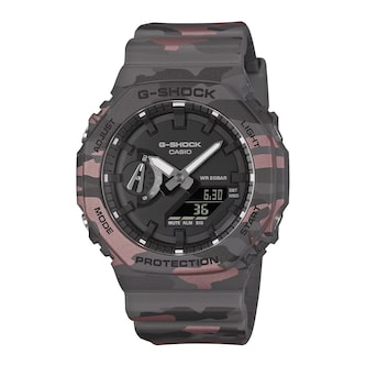Casio G-SHOCK Analogue Digital 2100 Series 45.4mm Mens Watch Camo Metallic Casio G-SHOCK Analogue Digital 2100 Series 45.4mm Mens Watch Camo Metallic