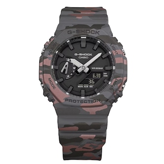 Casio G-SHOCK Analogue Digital 2100 Series 45.4mm Mens Watch Camo Metallic Casio G-SHOCK Analogue Digital 2100 Series 45.4mm Mens Watch Camo Metallic