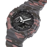 Casio G-SHOCK Analogue Digital 2100 Series 45.4mm Mens Watch Camo Metallic