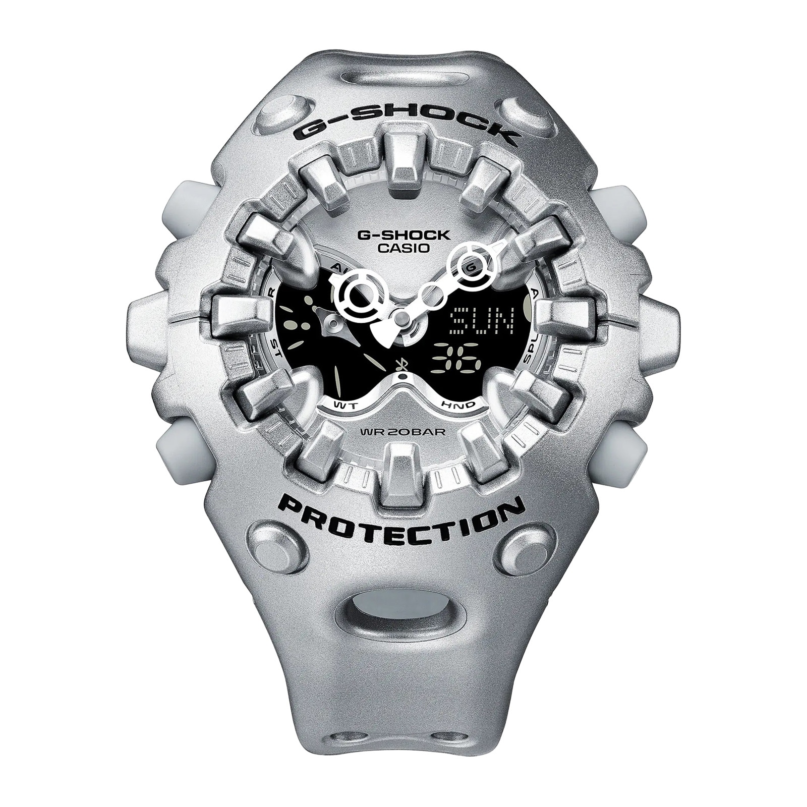 Casio G-SHOCK GA-V01 Series Quartz 49mm X 58mm Mens Watch Silver