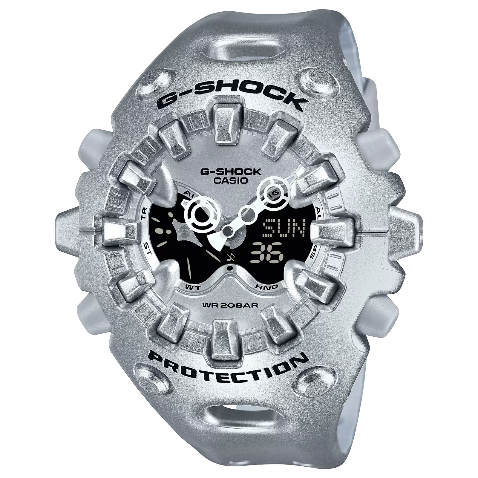 Casio G-SHOCK GA-V01 Series Quartz 49mm X 58mm Mens Watch Silver