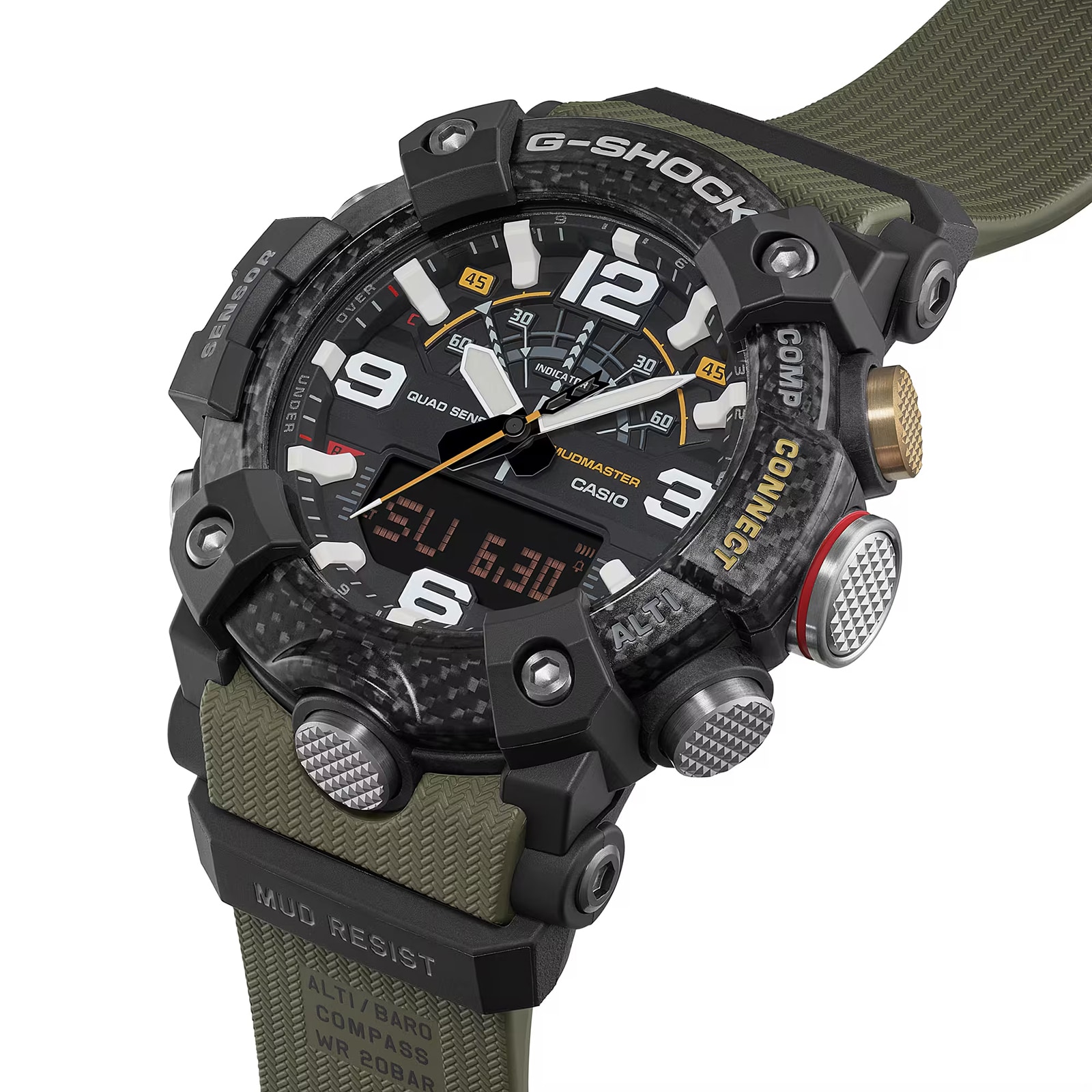 Casio G-SHOCK Mudmaster Master of G Carbon Core Mens Watch 55mm GG