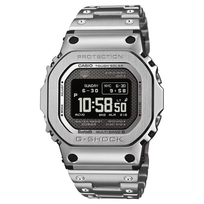 Casio G-SHOCK 5000 Series Full Metal Mens Watch Silver 49mm