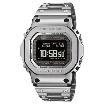 Casio G-SHOCK 5000 Series Full Metal Mens Watch Silver 49mm