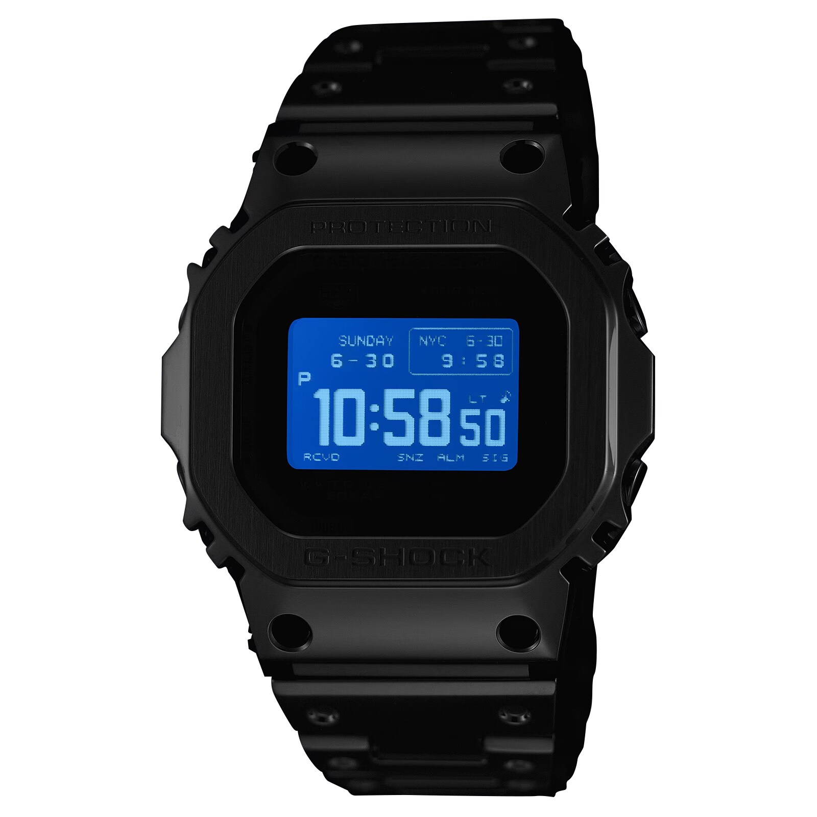 Casio G-SHOCK 5000 Series Full Metal Mens Watch Silver 49mm