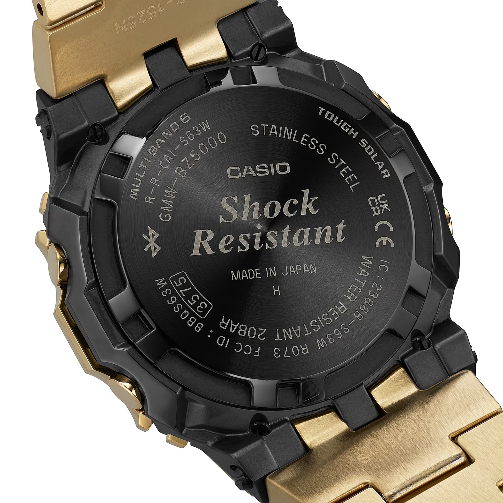 Casio G-SHOCK 5000 Series Full Metal Mens Watch Gold 49mm