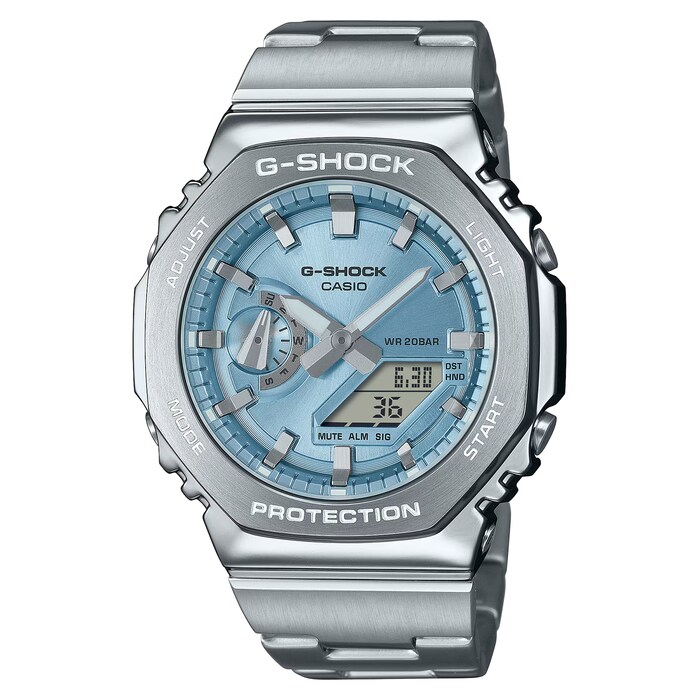 Casio G-SHOCK G-Steel 2100 Series Mens Watch Ice Blue 49mm