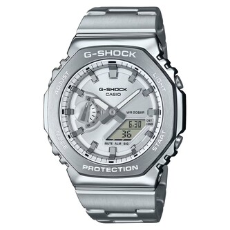 Casio G-SHOCK G-Steel 2100 Series Mens Watch Silver 49mm