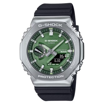 Casio G-SHOCK G-Steel 2100 Series Green Mens Watch Rubber Strap 49mm