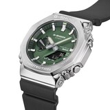 Casio G-SHOCK G-Steel 2100 Series Green Mens Watch Rubber Strap 49mm