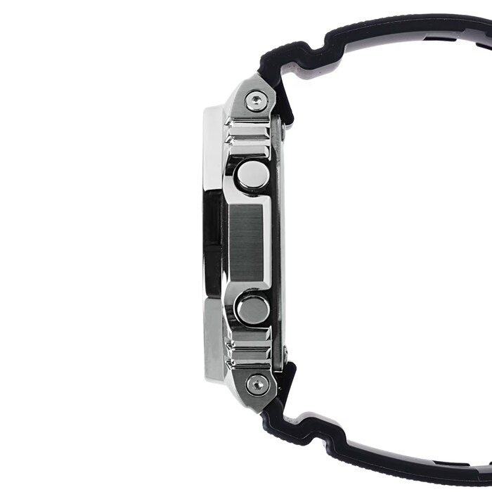 Casio G-SHOCK G-Steel 2100 Series Black Rubber Strap Mens Watch 49mm