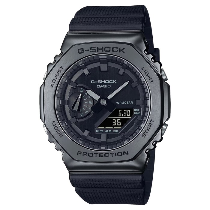Casio G-SHOCK All Black Metal Cover Series Mens Watch 49mm