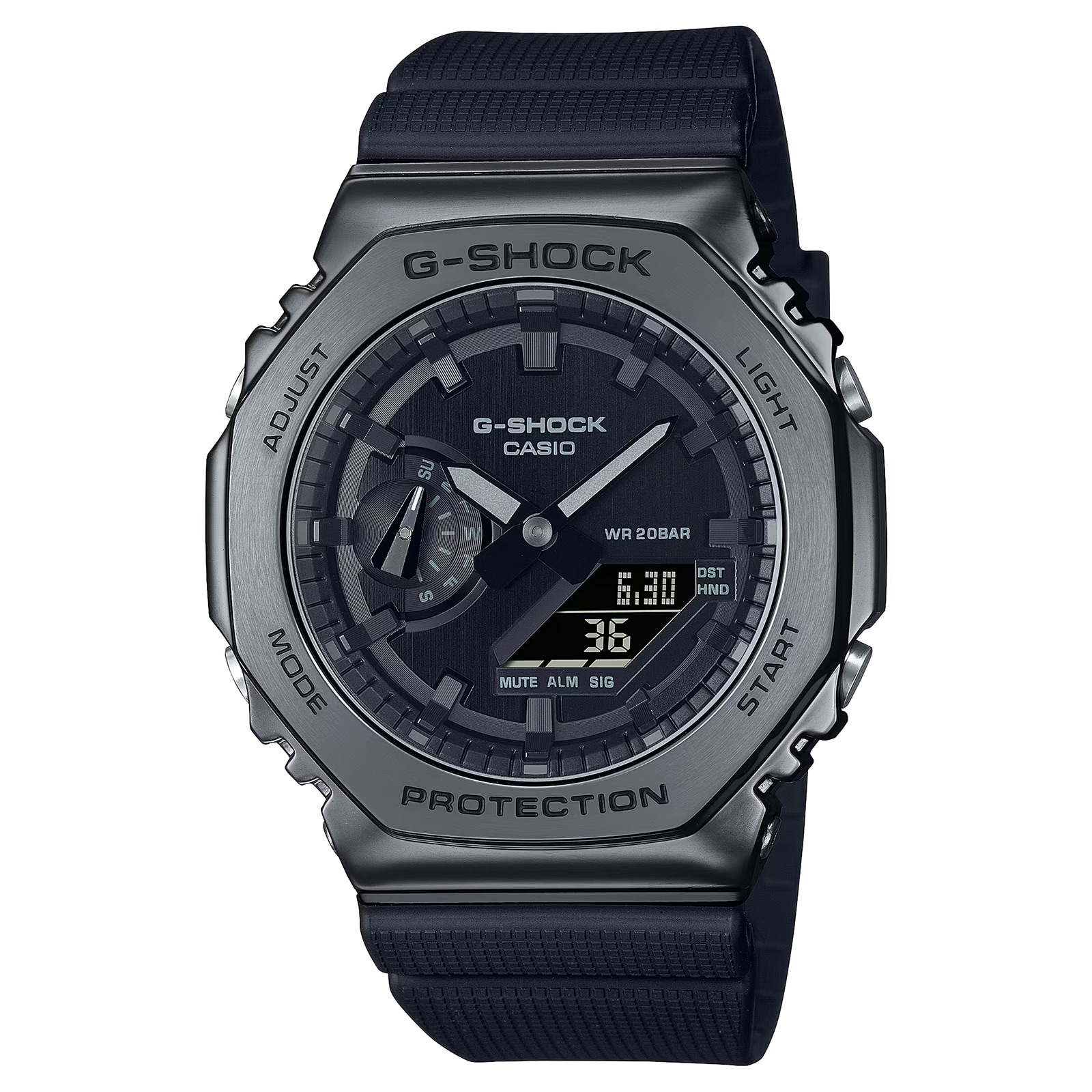 Casio G-SHOCK All Black Metal Cover Series Mens Watch 49mm
