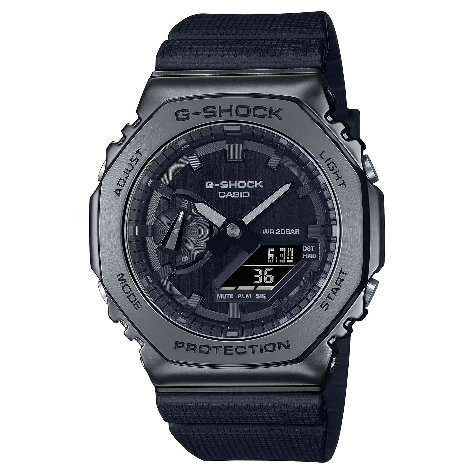 Casio G-SHOCK All Black Metal Cover Series Mens Watch 49mm
