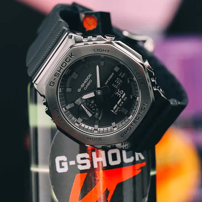 Casio G-SHOCK All Black Metal Cover Series Mens Watch 49mm