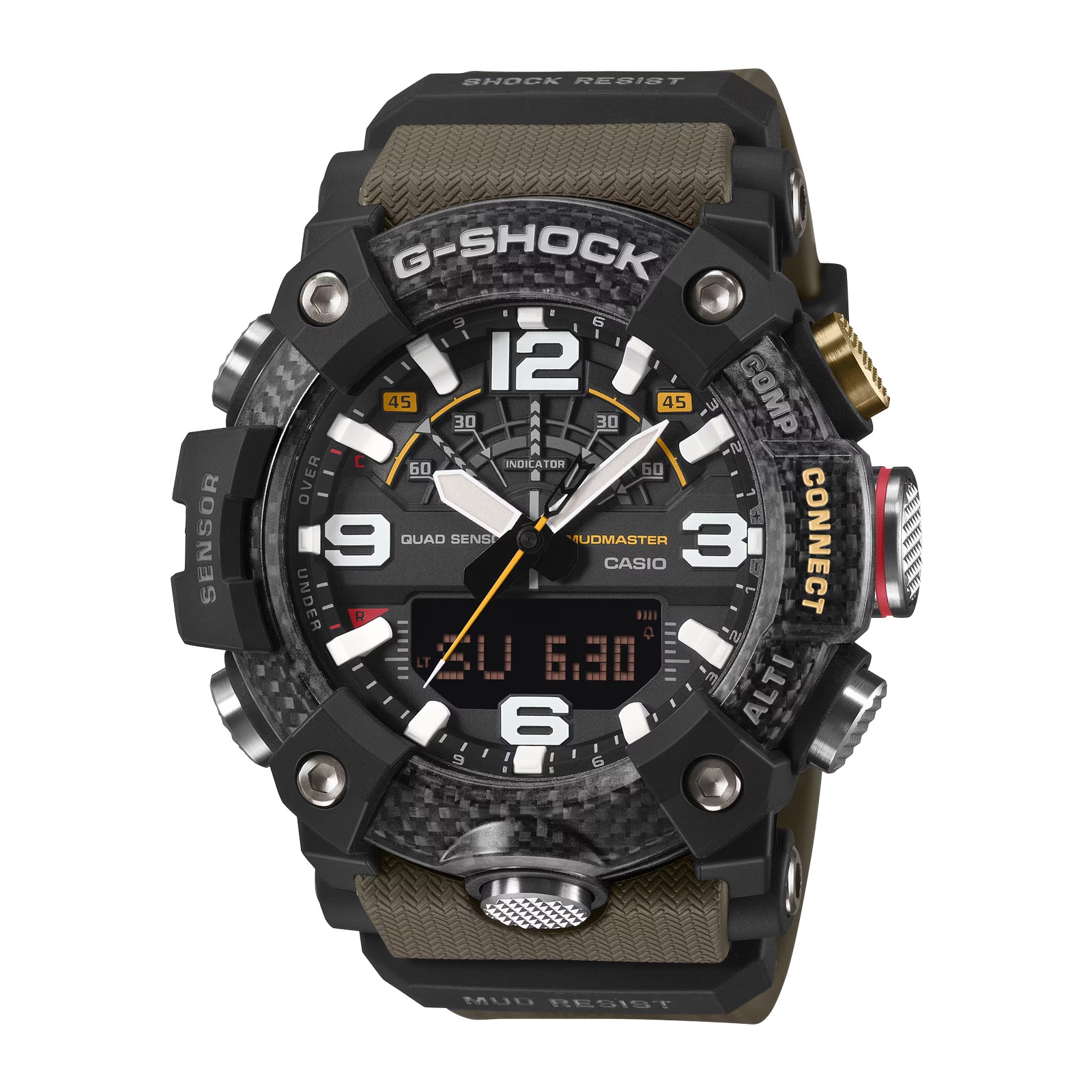 Casio G-SHOCK Master Of G-Land Mudmaster 51.3mm Mens Watch Green