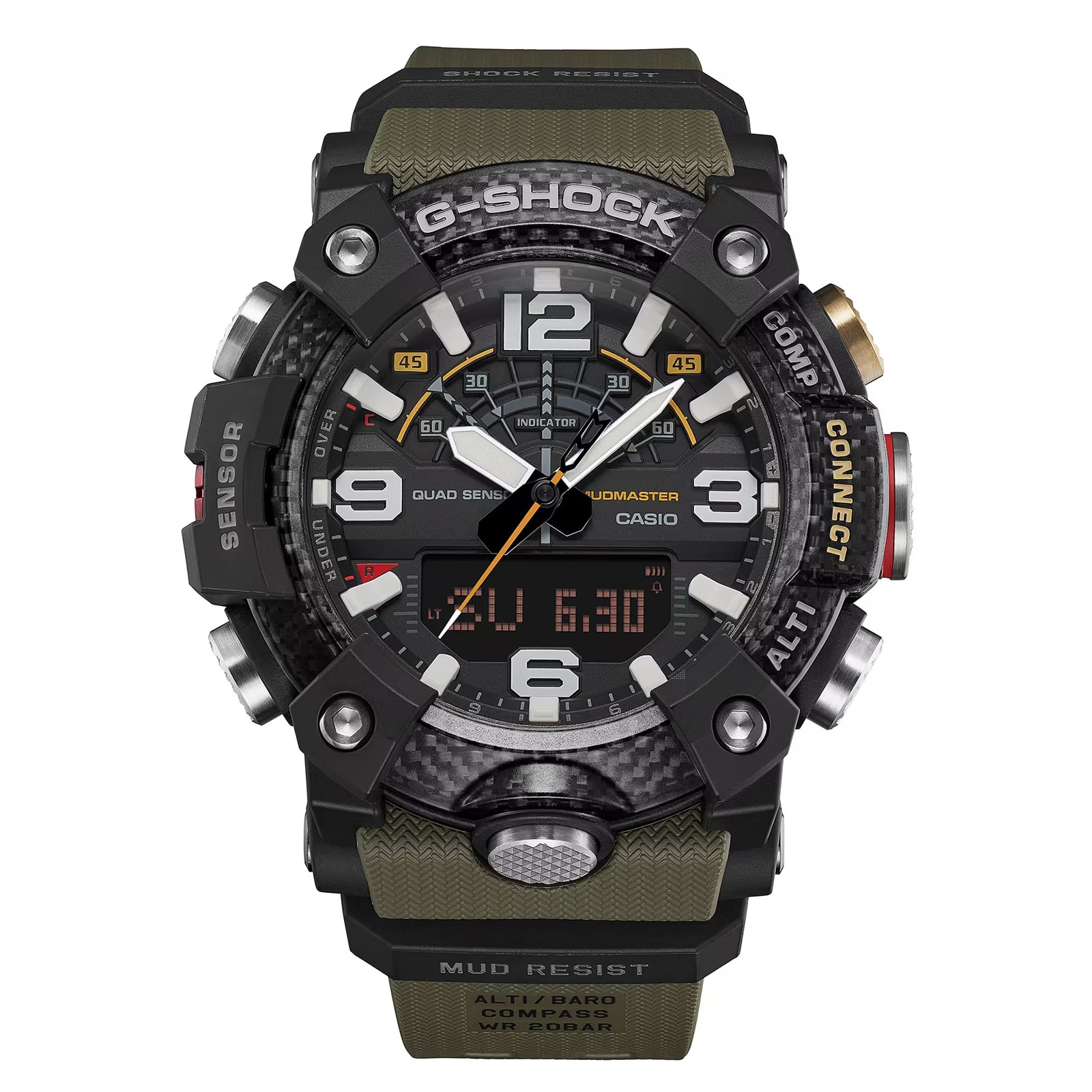 Casio G-SHOCK Master Of G-Land Mudmaster 51.3mm Mens Watch Green Casio G-SHOCK Master Of G-Land Mudmaster 51.3mm Mens Watch Green
