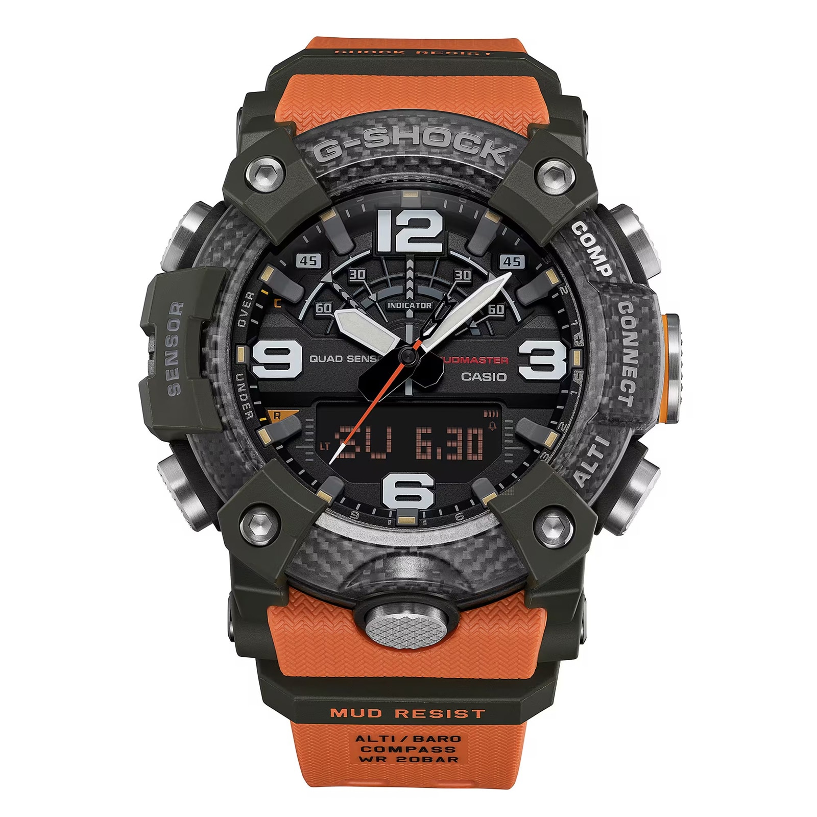 Casio G-SHOCK Master Of G-Land Mudmaster 51.3mm Mens Watch Orange