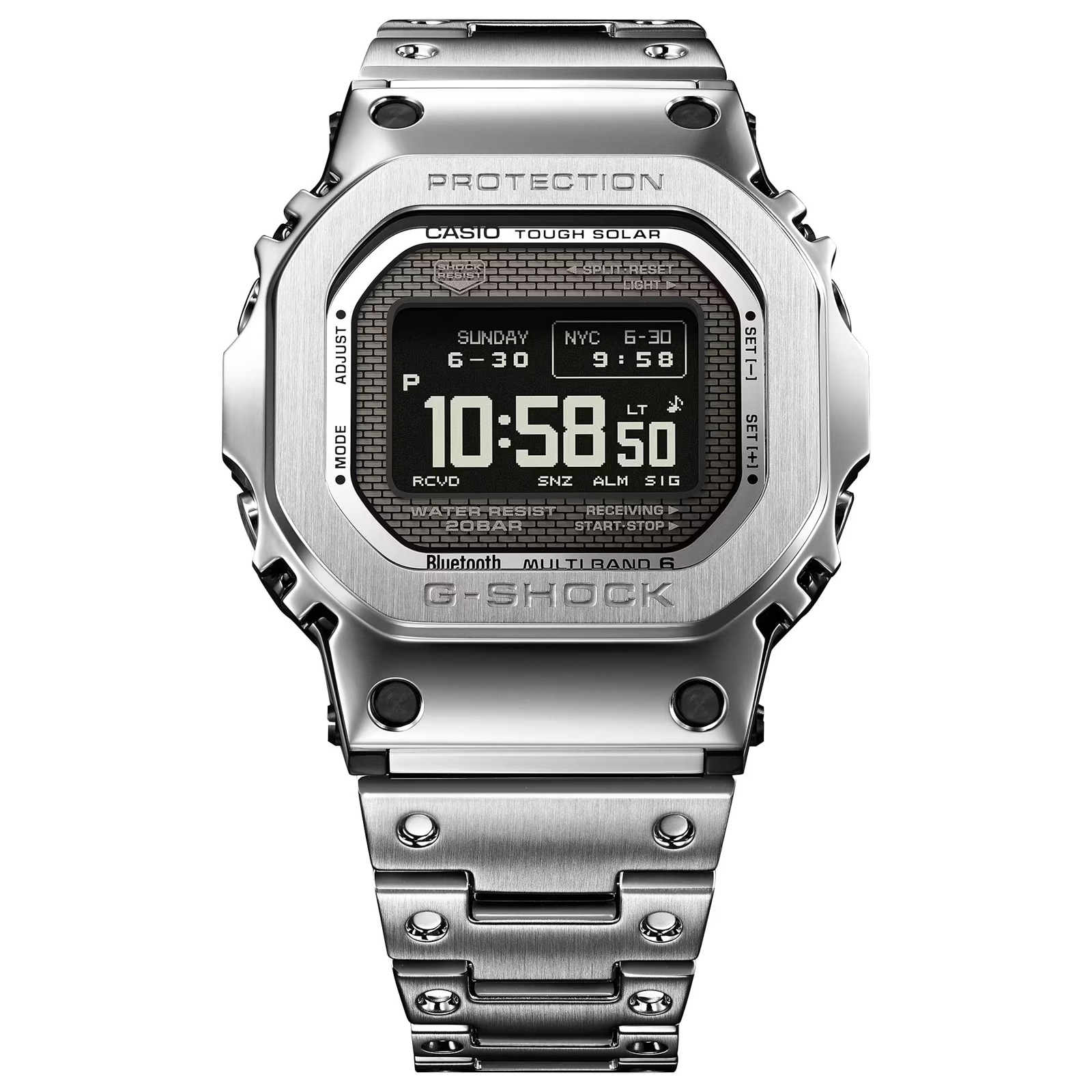 Casio G-SHOCK Full Metal 5000 Series 43.6mm Mens Watch Silver