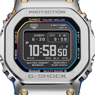 Casio G-Shock Full Metal 5000 Series 49.5mm Limited Edition Mens Watch Silver